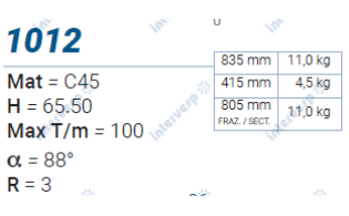 1012 Пуансон 88° AMADA PROMECAM STYLE