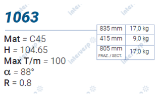 1063 Пуансон 88° AMADA PROMECAM STYLE