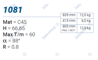 1081 Пуансон 88° AMADA PROMECAM STYLE