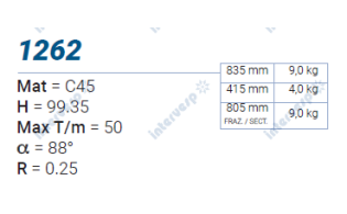 1262 Пуансон 88° AMADA PROMECAM STYLE