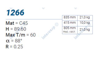 1266 Пуансон 88° AMADA PROMECAM STYLE