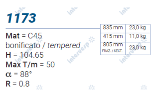 1173 Пуансон 88° AMADA PROMECAM STYLE