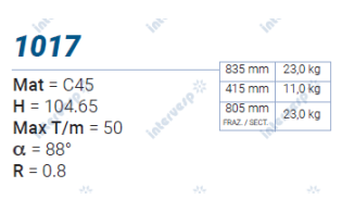 1017 Пуансон 88° AMADA PROMECAM STYLE