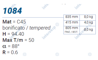 1084 Пуансон 88° AMADA PROMECAM STYLE