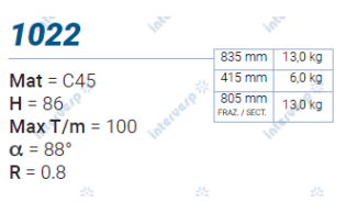 1022 Пуансон 88° AMADA PROMECAM STYLE