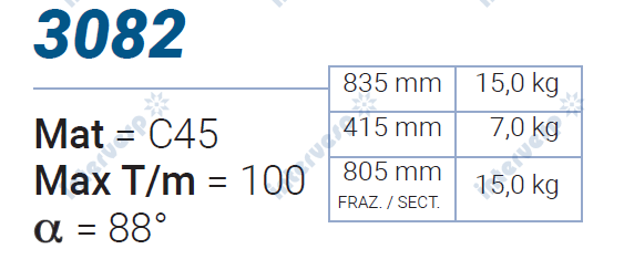 3082 Матрица 88° AMADA PROMECAM STYLE