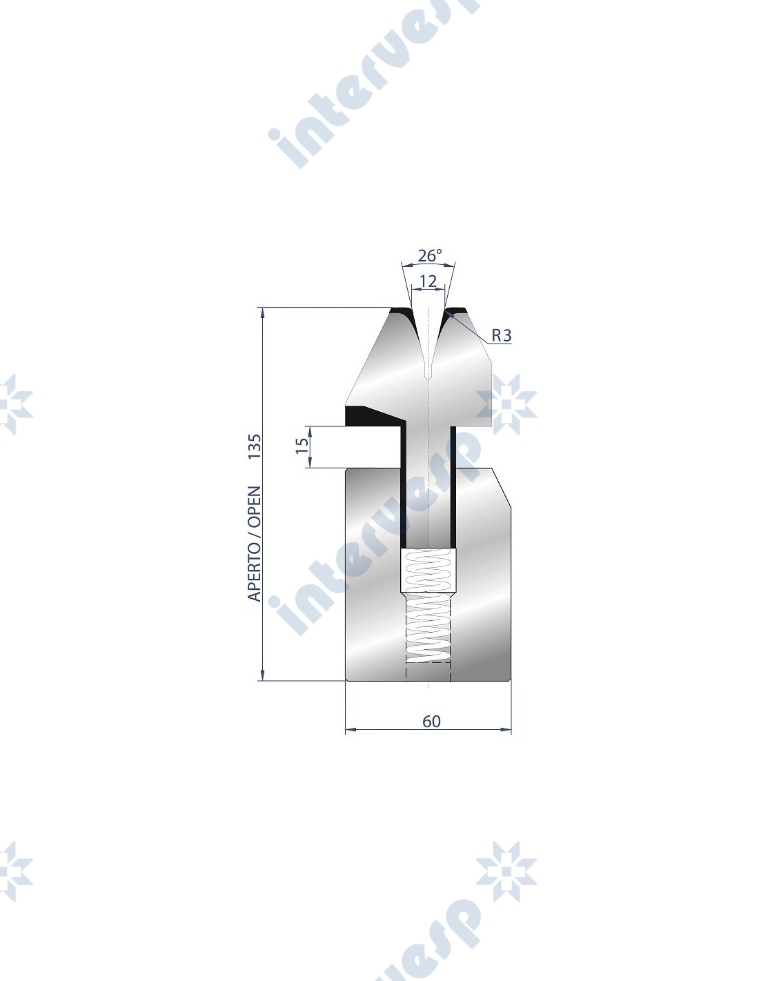 3040 Матрица 26° AMADA PROMECAM STYLE