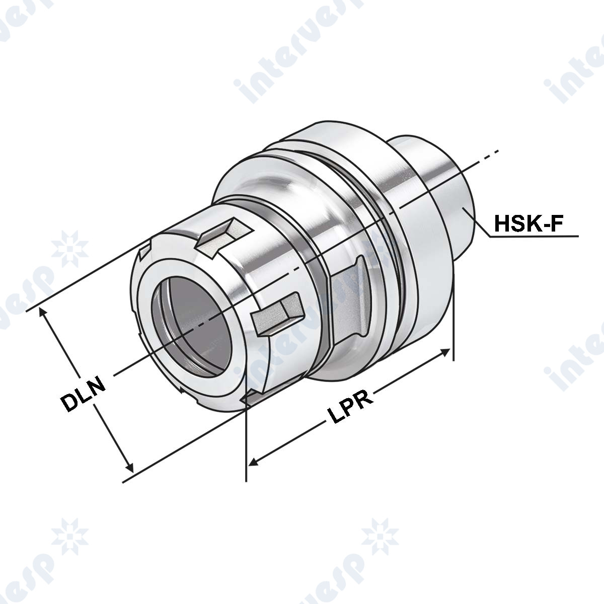 Патрон HSK 63F под цангу ER16