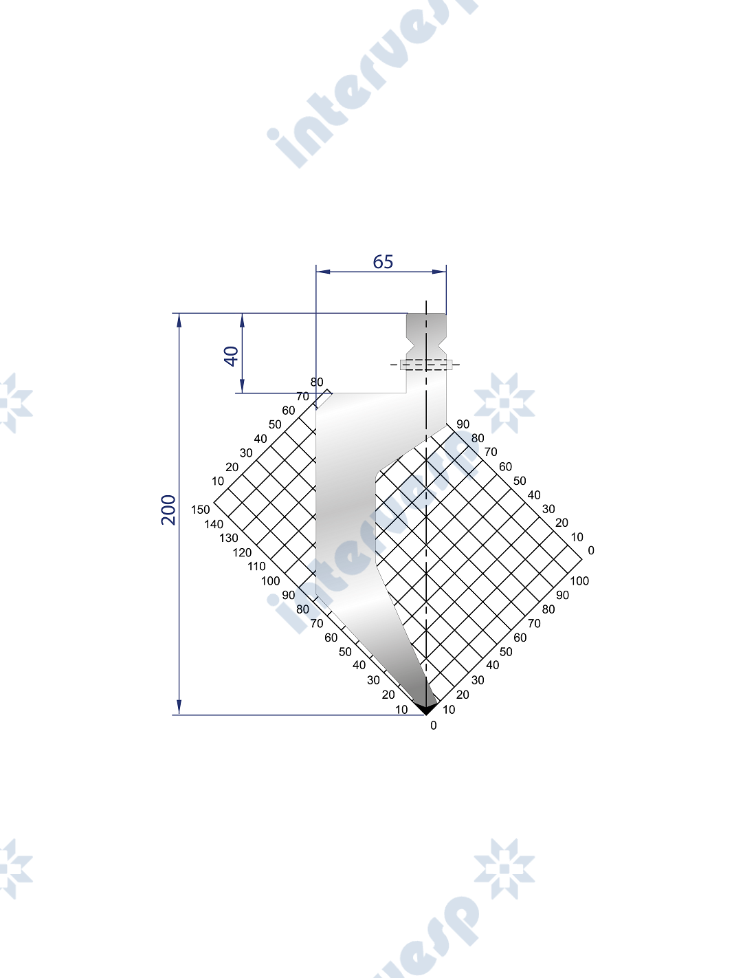 1320 Пуансон 86° TRUMPF STYLE