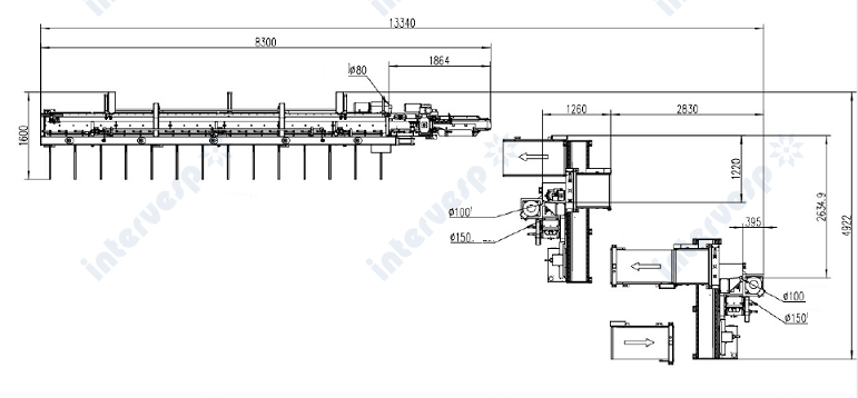 Полуавтоматическая линия торцевого сращивания по длине MHB1560AX450II