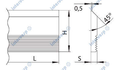 HGL40508 Бланкета HSS 40x50x8