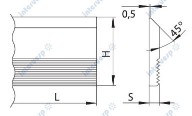 HGL150508 Бланкета HSS 150x50x8