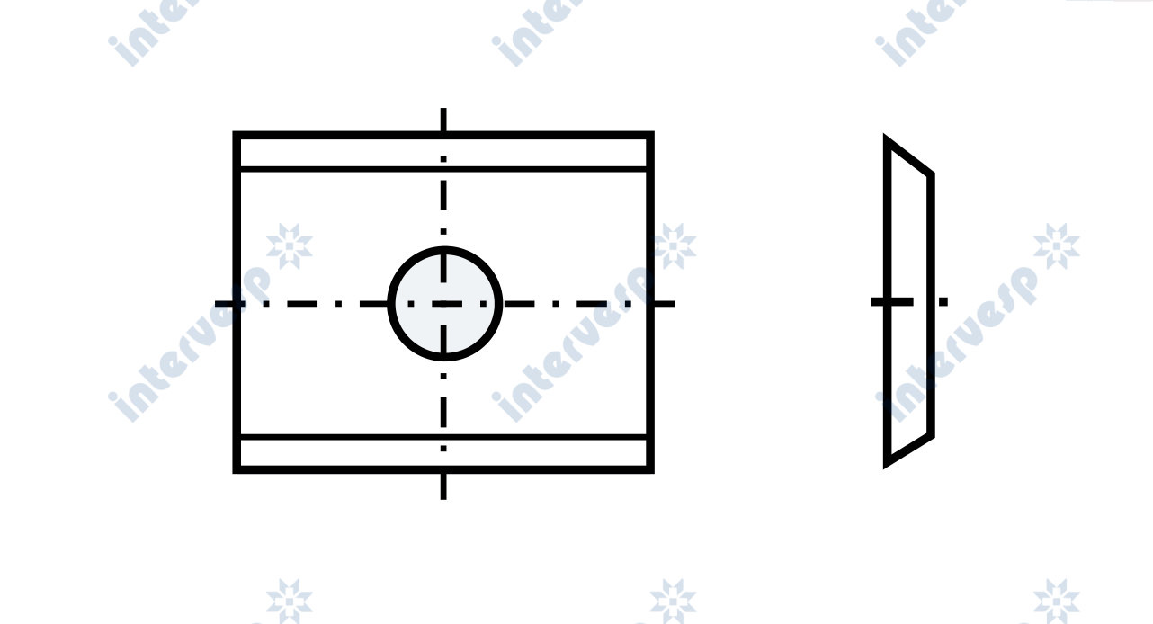 012015 Сменная ножевая пластина HM-WP/9.6X12X1.5/35°/T04F