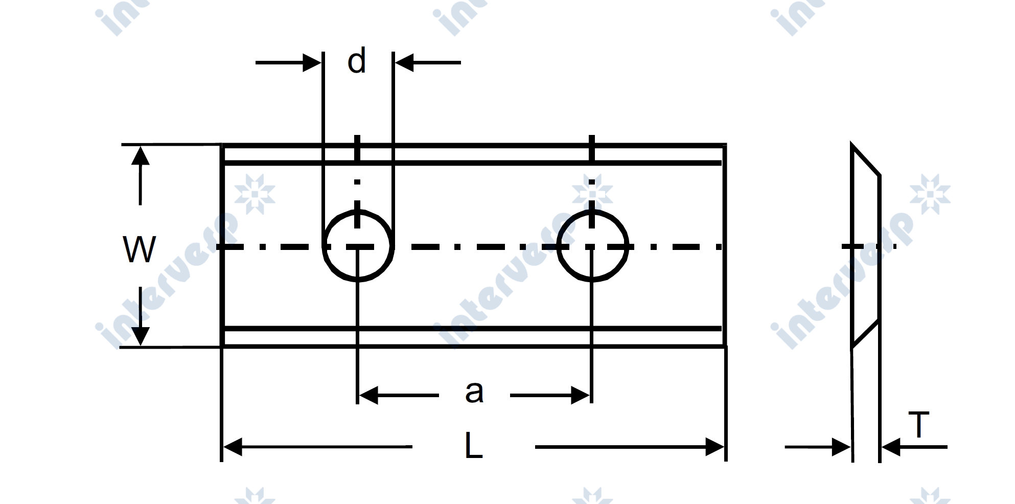 012005 Сменная ножевая пластина HM-WP/30X12X1.5/35°/T04F-CR