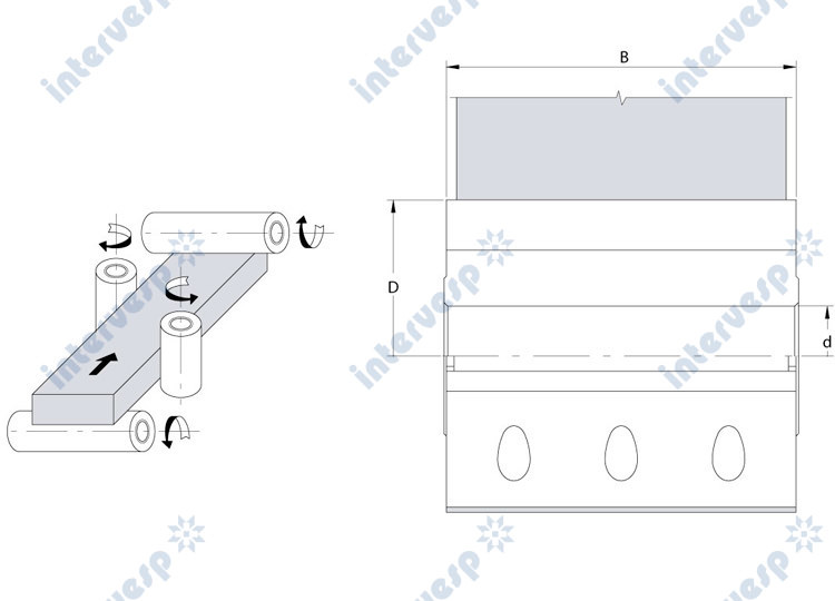 Строгальная фреза Ø125 x60 x40 Z4