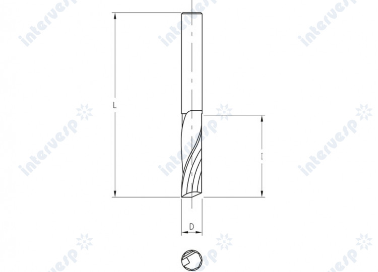 Твердосплавные спиральные фрезы Z=1 (finish cut)