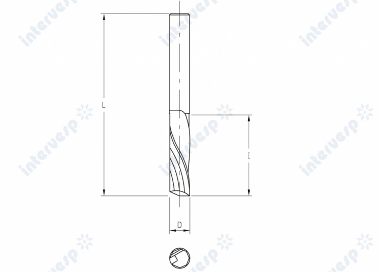 Твердосплавные спиральные фрезы Z=1 (finish cut)