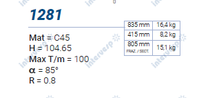 1281 Пуансон 85° AMADA PROMECAM STYLY