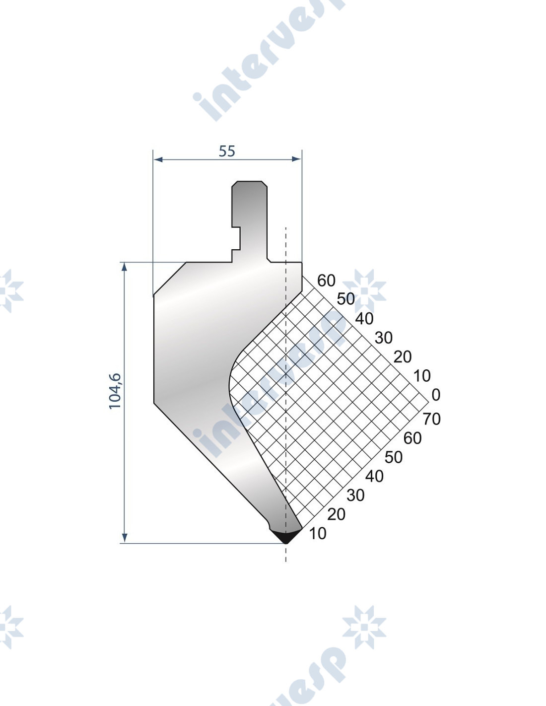 1172 Пуансон 85° AMADA PROMECAM STYLY