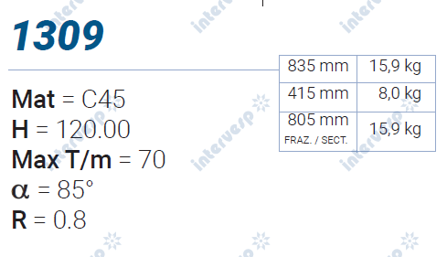 1309 Пуансон 85° AMADA PROMECAM STYLY