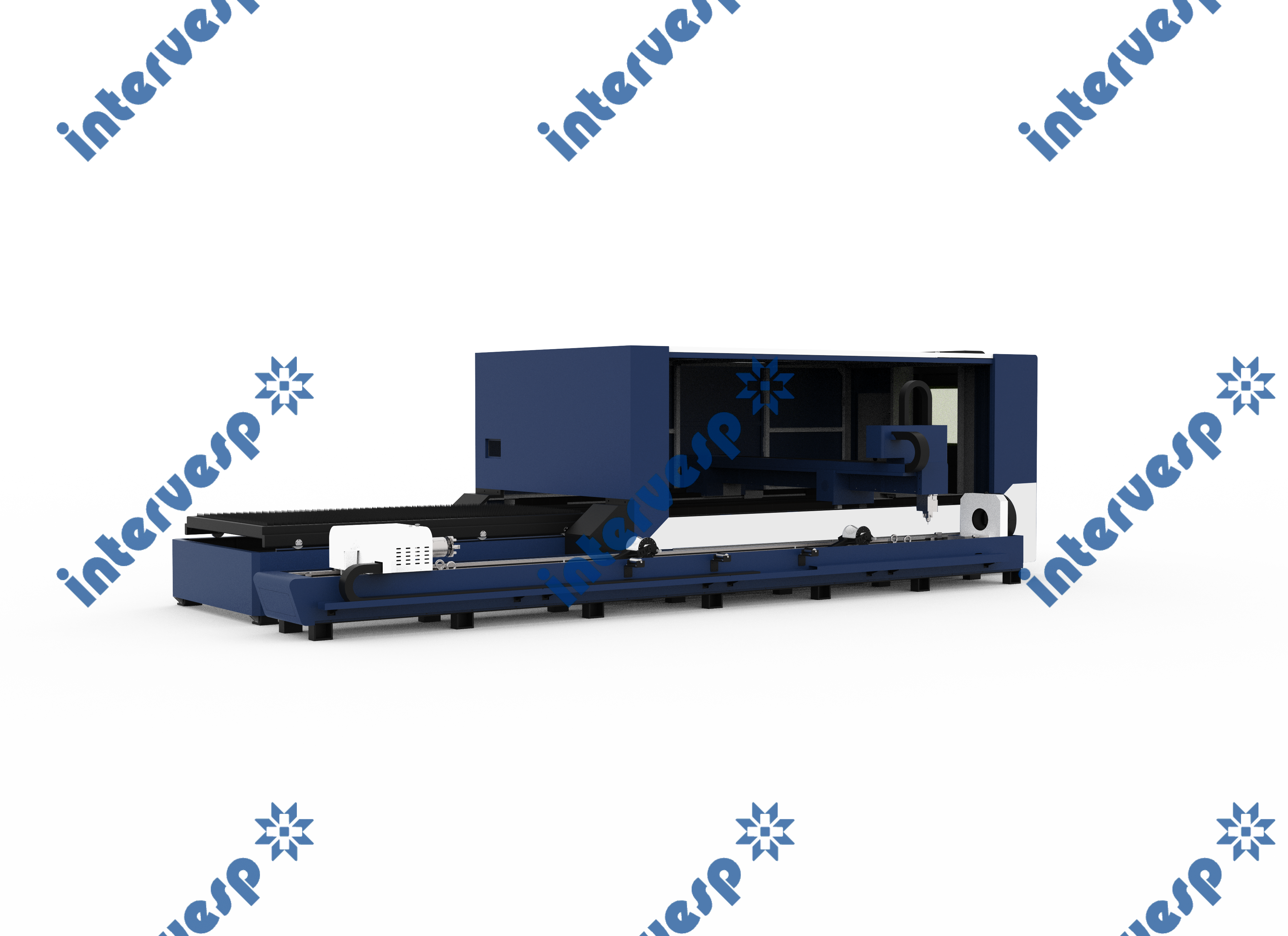 Станок лазерной резки листового металла и труб с кабинетной защитой и сменным столом IMC-3015CT