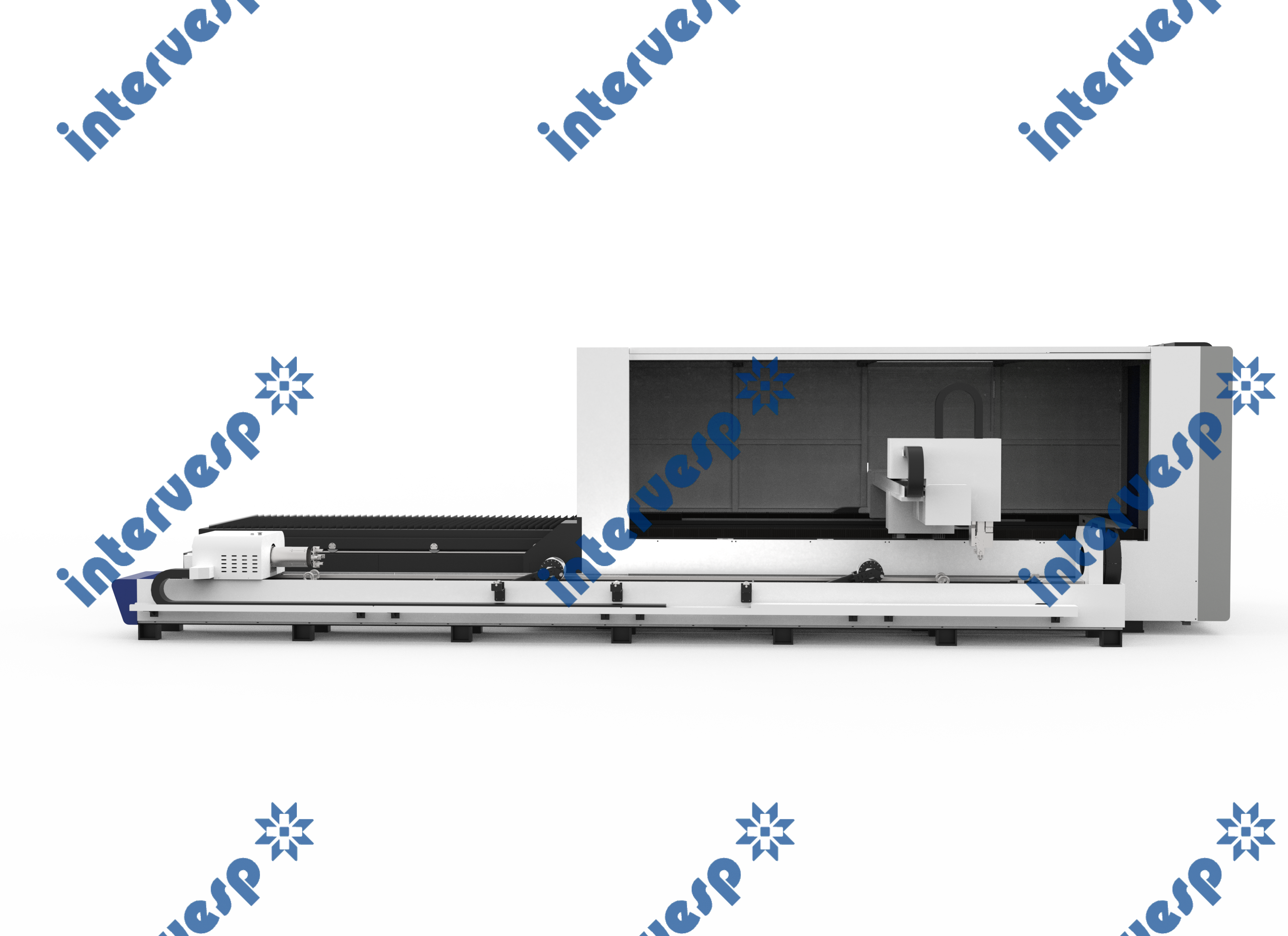 Станок лазерной резки листового металла и труб с кабинетной защитой и сменным столом IMC-3015CT