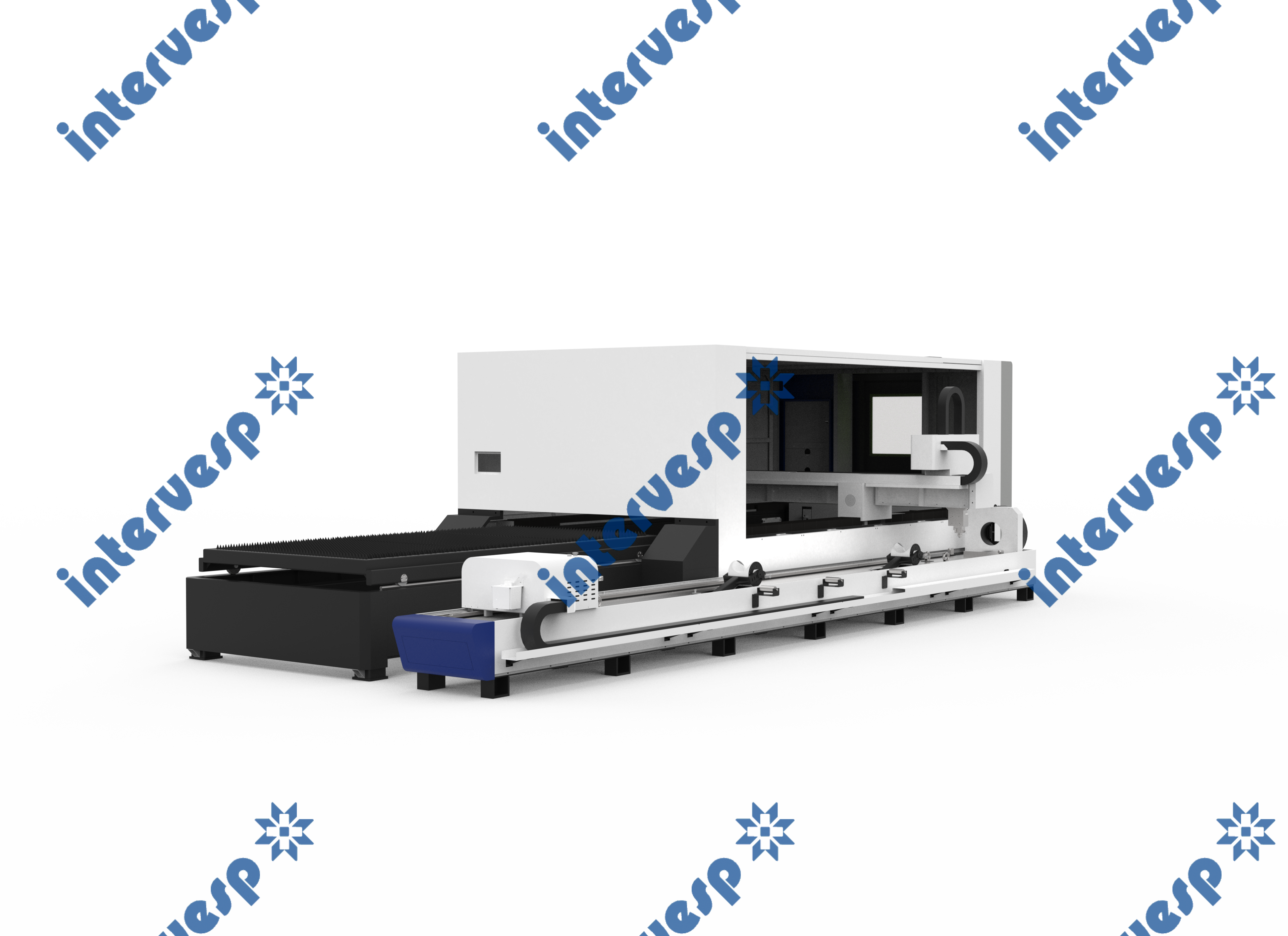 Станок лазерной резки листового металла и труб с кабинетной защитой и сменным столом IMC-3015CT