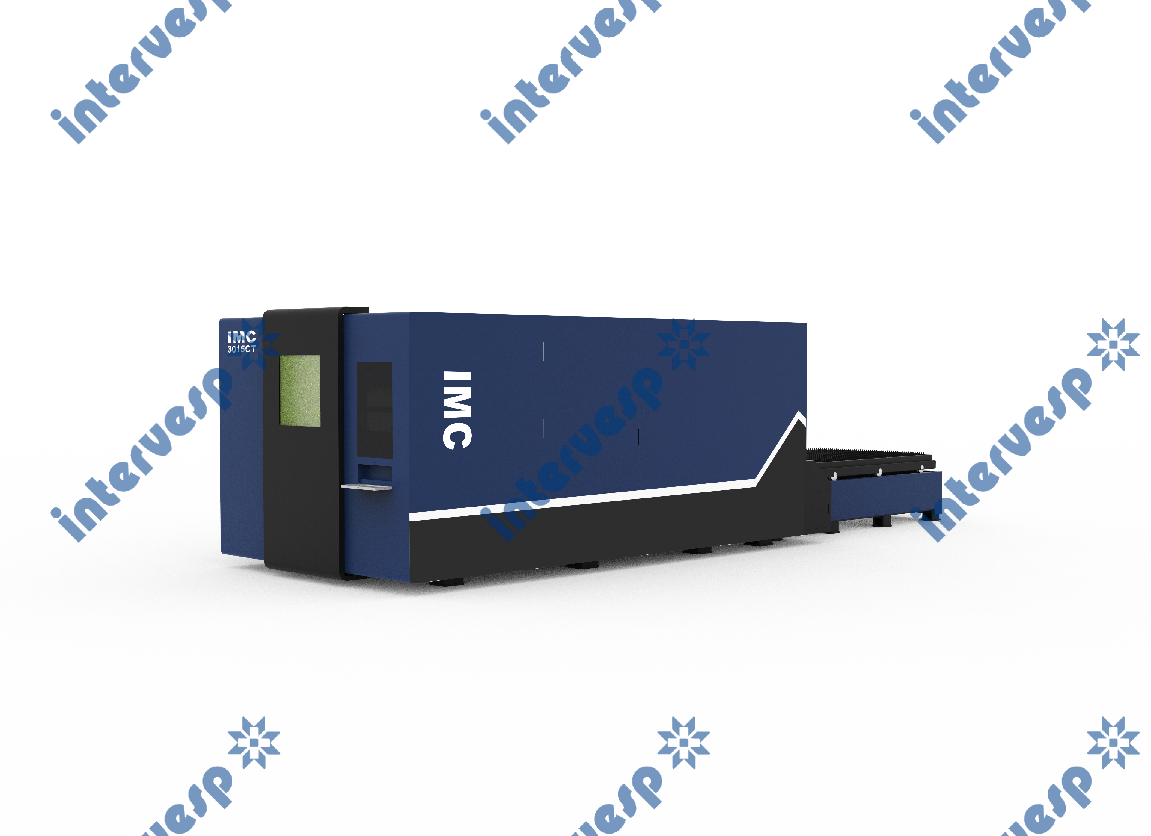 Станок лазерной резки листового металла и труб с кабинетной защитой и сменным столом IMC-4015CT