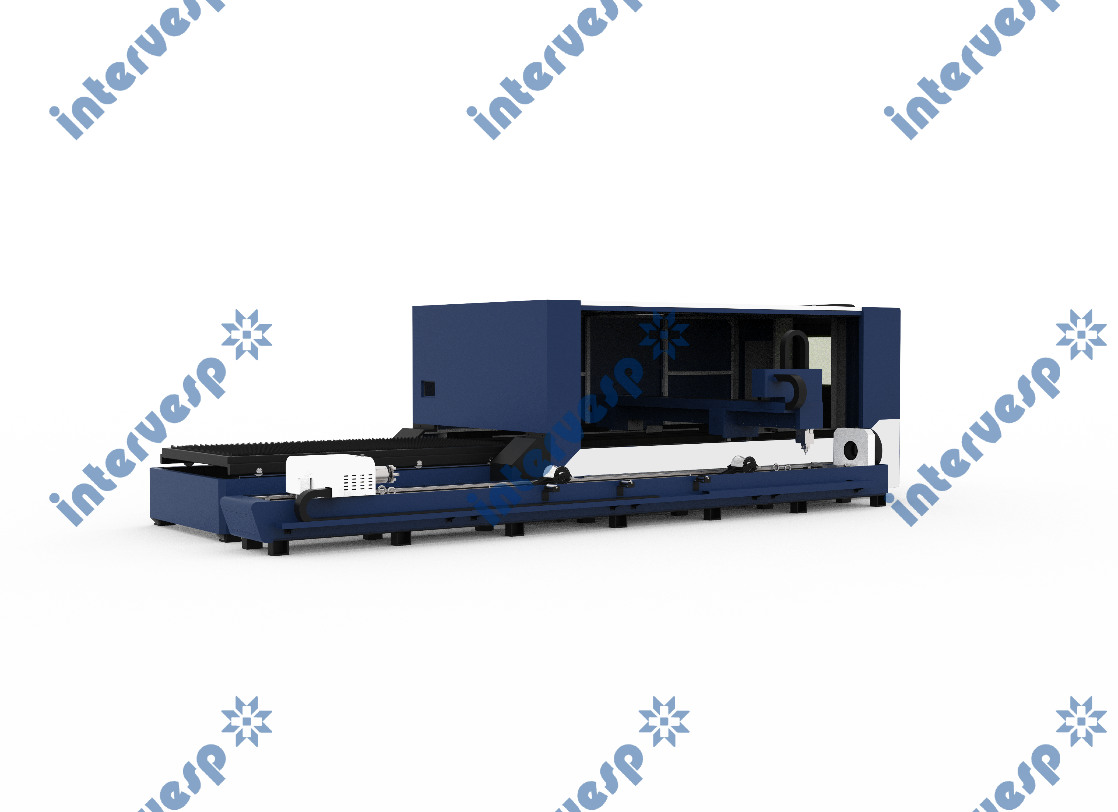 Станок лазерной резки листового металла и труб с кабинетной защитой и сменным столом IMC-6015CT