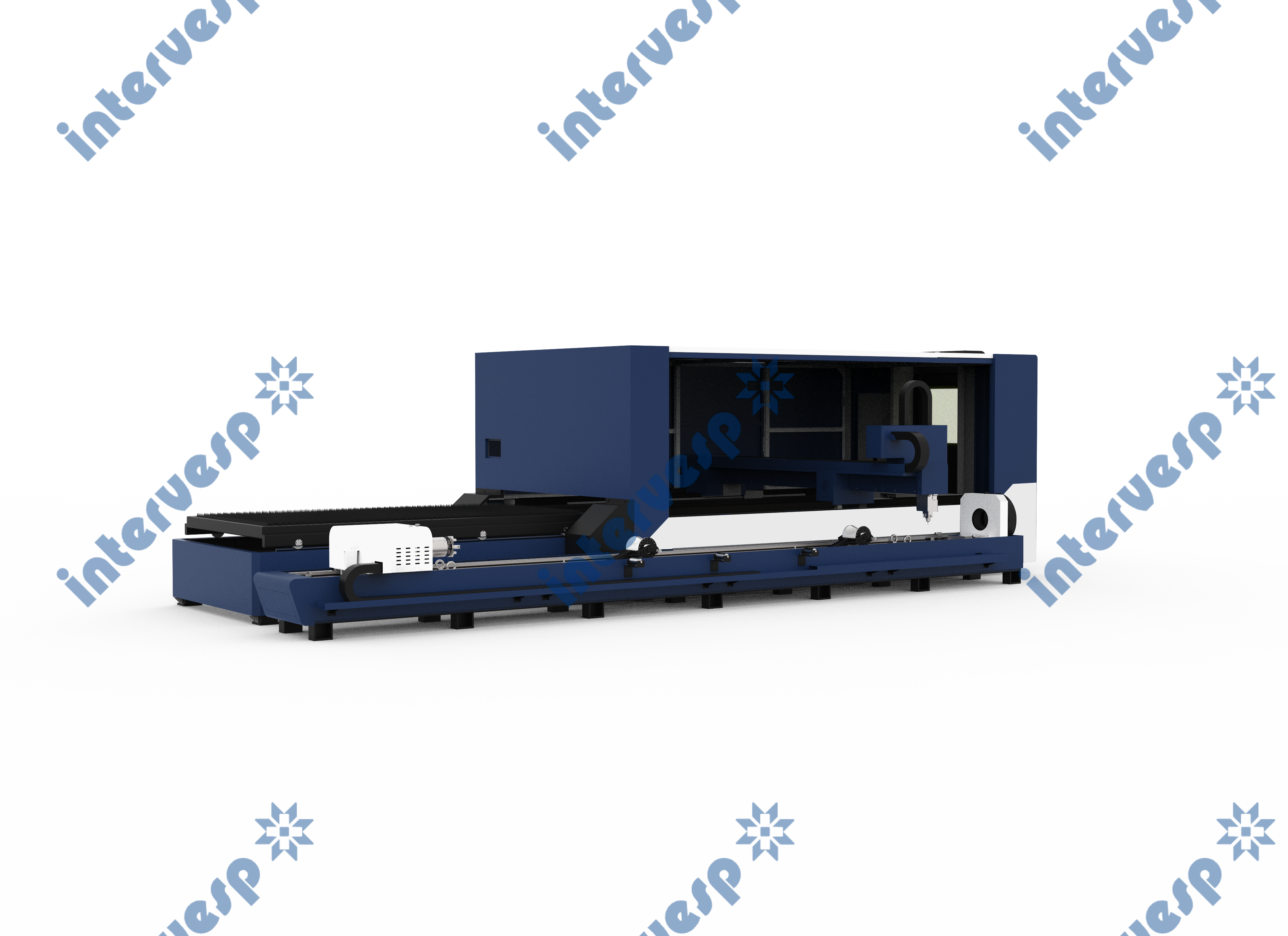 Станок лазерной резки листового металла и труб с кабинетной защитой и сменным столом IMC-6020CT