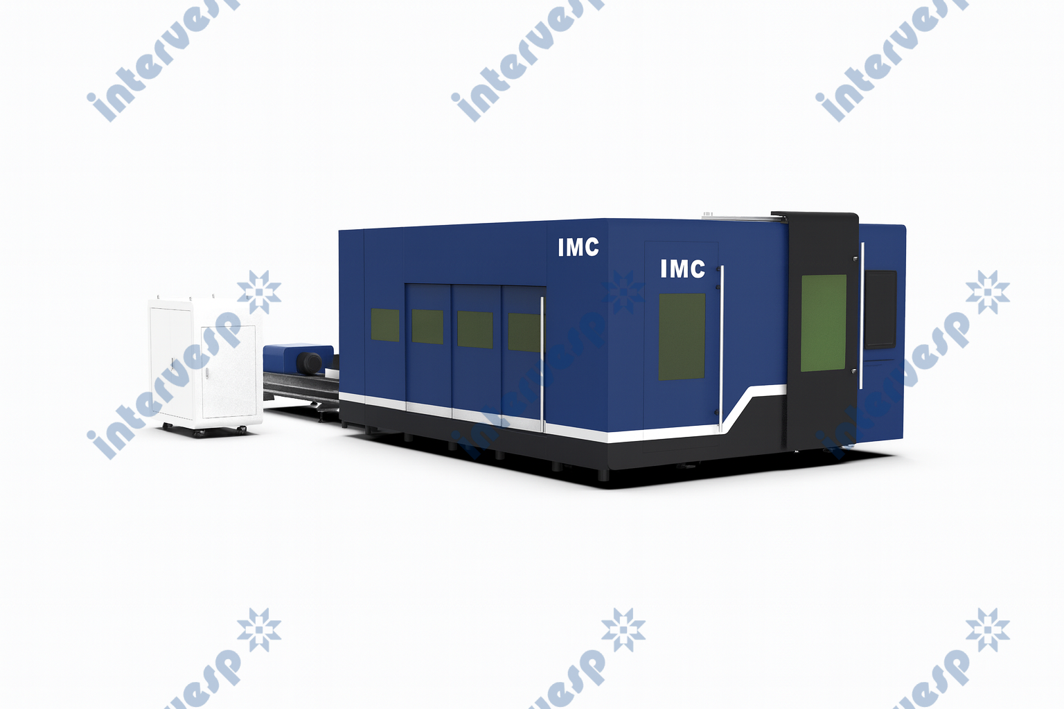 Станок лазерной резки листового металла и труб со сменным столом, кабинетной защитой зоны резки листа и труб IMC-6020CT