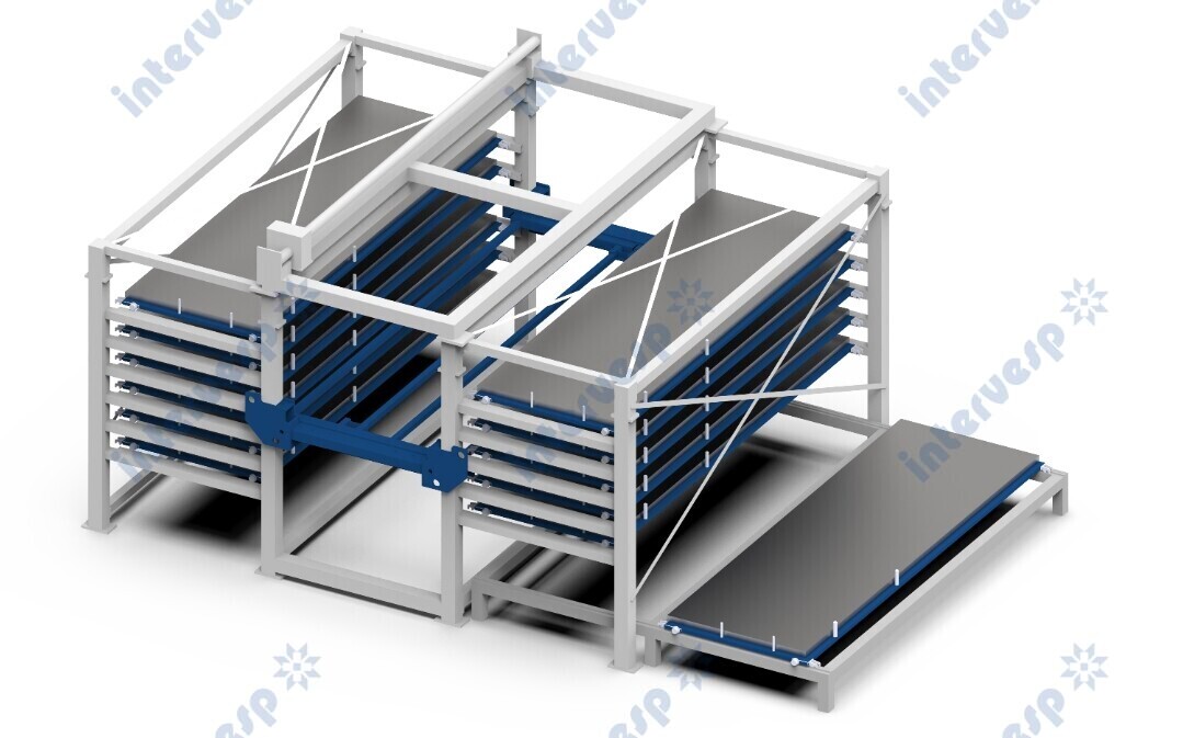 Магазин с двумя башнями хранения листового металла 2ARW4020-8