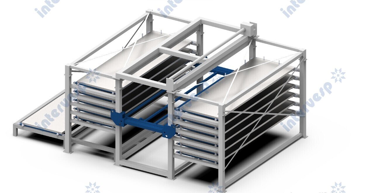 Магазин с двумя башнями хранения листового металла 2ARW4020-8