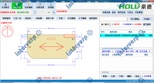 Сверлильно-присадочный станок с ЧПУ HB642GP
