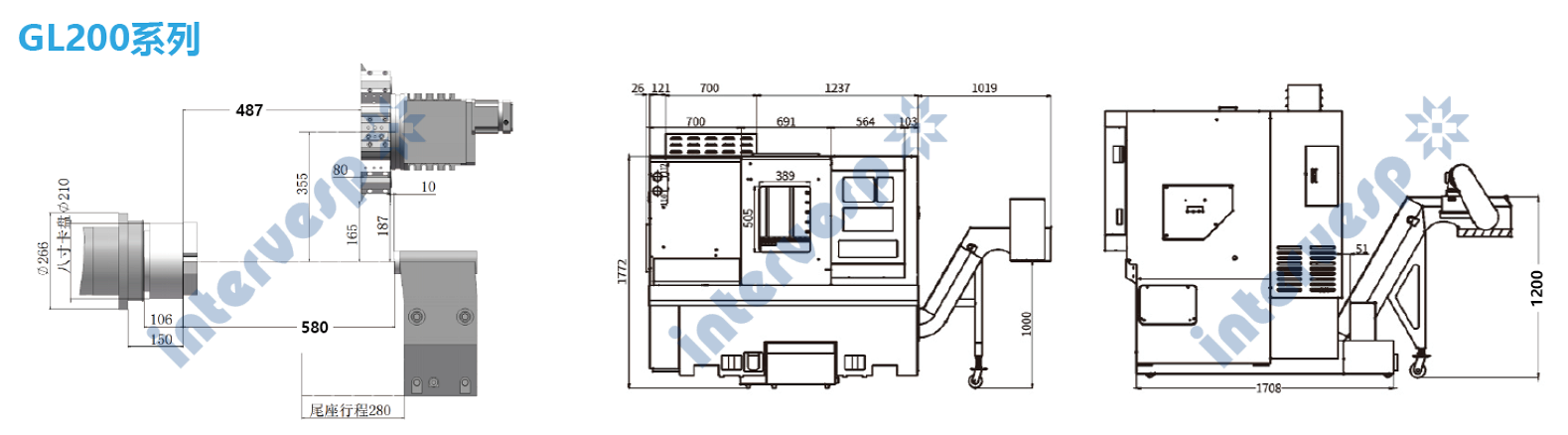 Токарный станок с ЧПУ GL200