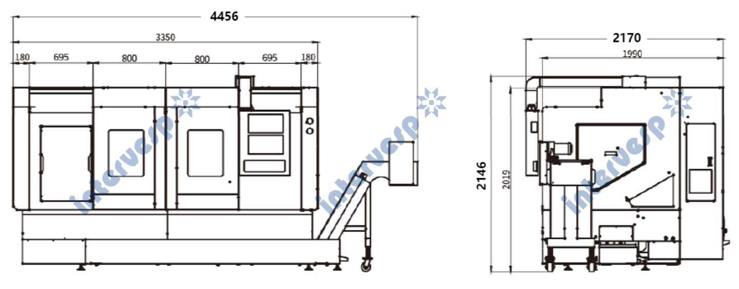 Токарный обрабатывающий центр, модели: GL250-10M, GL250-10MY