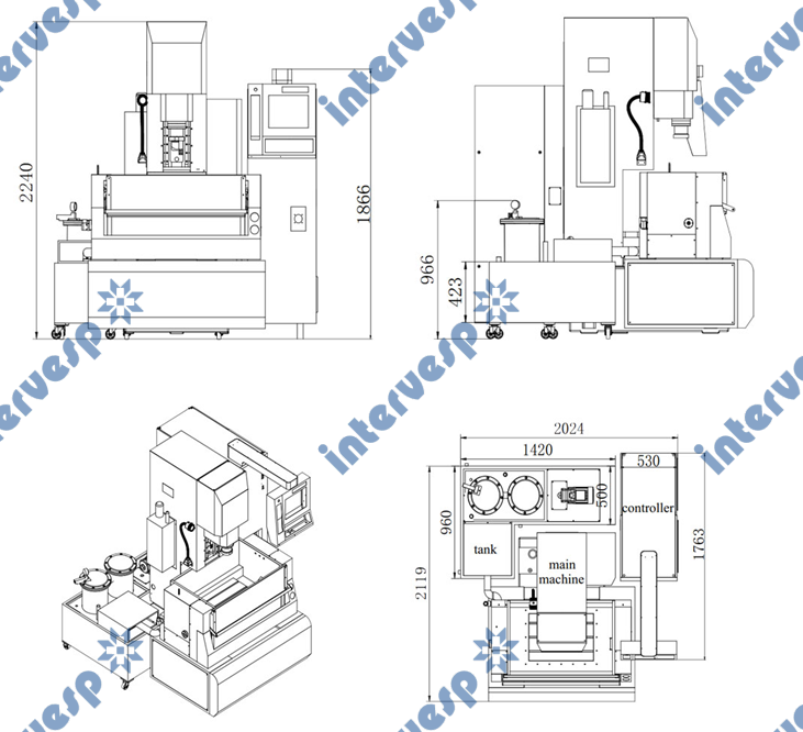 Высокоточный электроэрозионный станок с ЧПУ ADI300