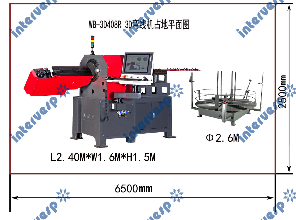 3D-гибочный станок с ЧПУ для формовки проволоки WB-3D408R