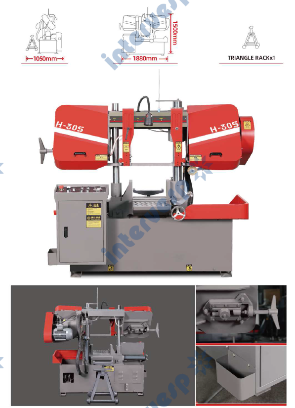 Двухколонный ленточнопильный станок H-30S