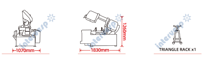 Полуавтоматический ленточнопильный станок PX-26/43S