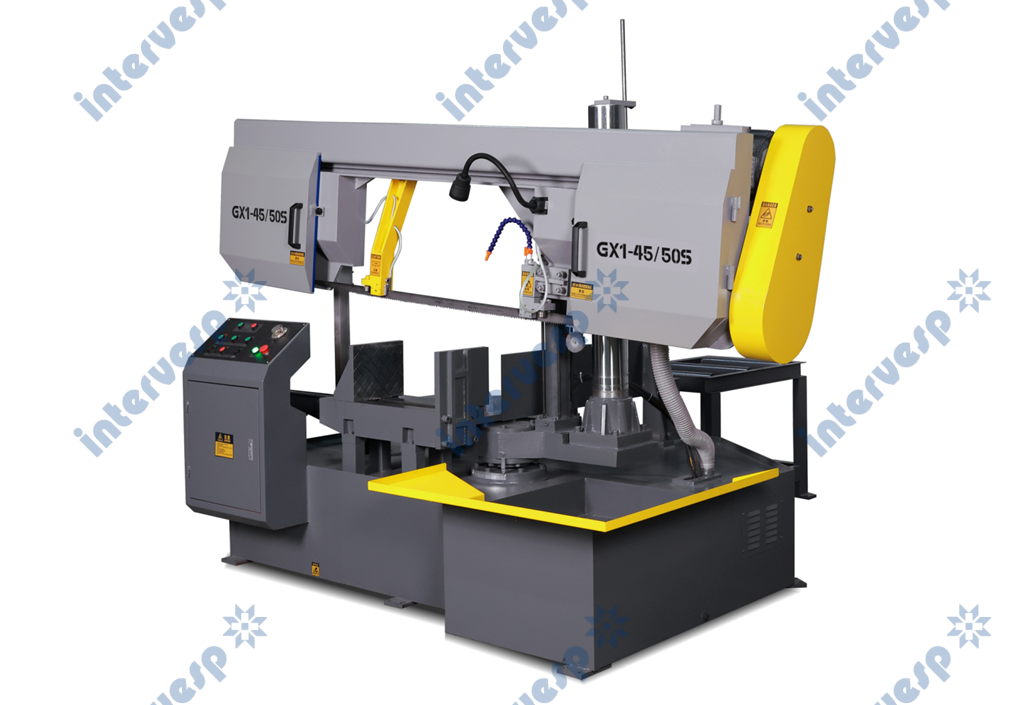 Двухколонный ленточнопильный станок GX1-45/50S с углом поворота пильного полотна 60°