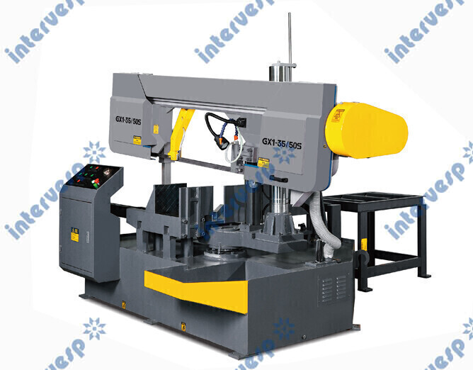 Двухколонный ленточнопильный станок GX1-35/50S с углом поворота пильного полотна 60°