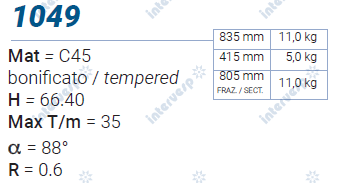 1049 Пуансон 88° AMADA PROMECAM STYLE