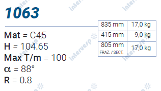 1063 Пуансон 88° AMADA PROMECAM STYLE