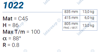 1022 Пуансон 88° AMADA PROMECAM STYLE